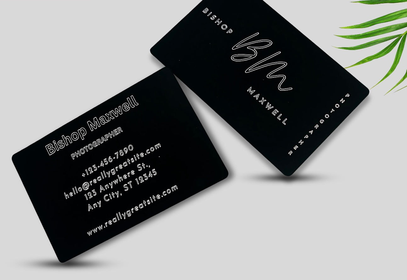 Personalised Metal Business Cards – Custom Laser Engraved
