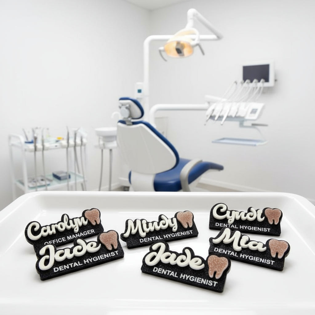 Custom Acrylic Name Badge Personalised - Pixel Burn Custom Laser Creations