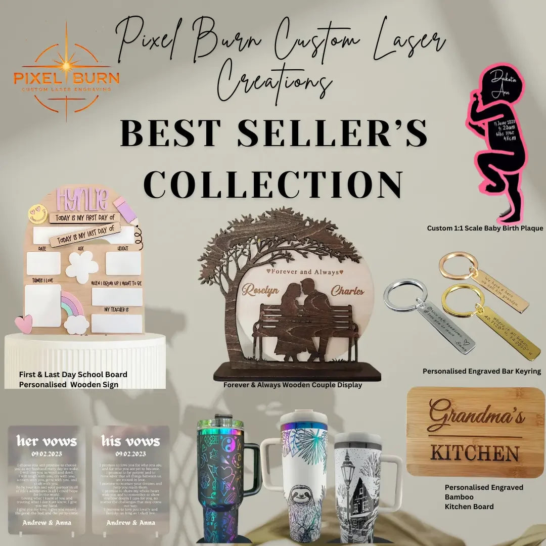 Best Sellers - Pixel Burn Custom Laser Creations
