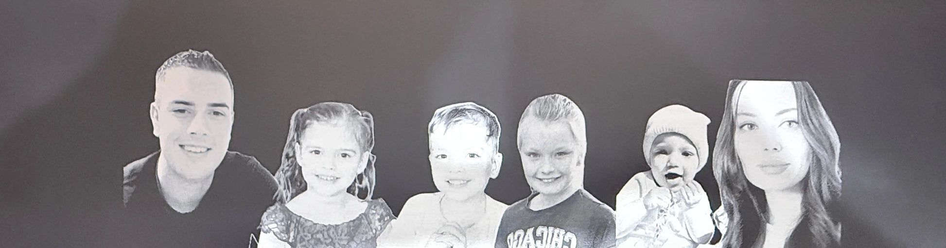 Custom Laser Engraved Photo 16.54" x 4.72" x 0.12" – personalised engraved gift Australia