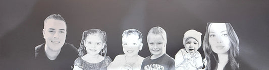 Custom Laser Engraved Photo 16.54" x 4.72" x 0.12" – personalised engraved gift Australia