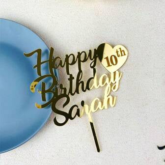 Birthday Personalised Cake Topper