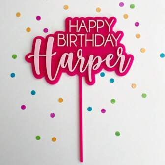 Birthday Personalised Cake Topper