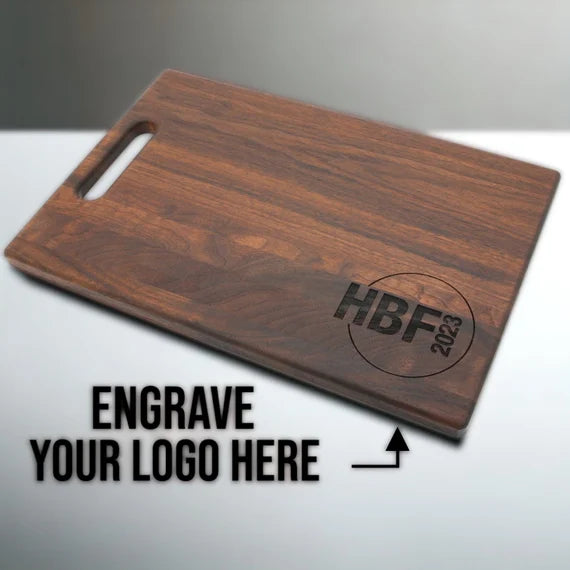 Custom Engraved Corporate Logo Serving Board Personalised Business Gift