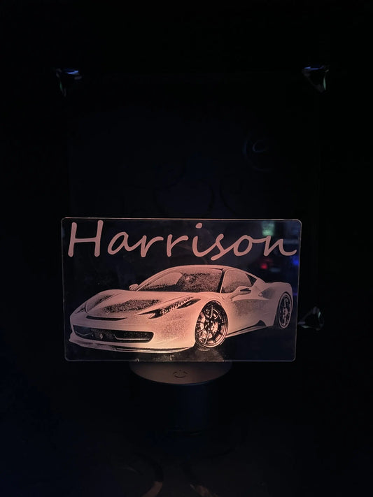 Personalised LED Night Light – personalised engraved gift Australia