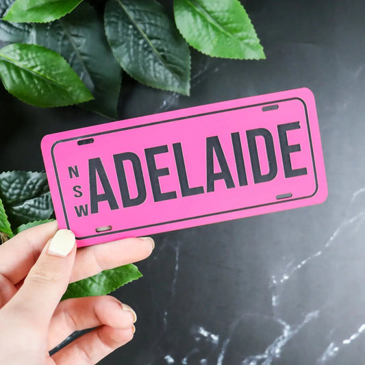 PlateIt Kids Engraved Licence Plate for Bikes and Ride on Cars – personalised engraved gift Australia