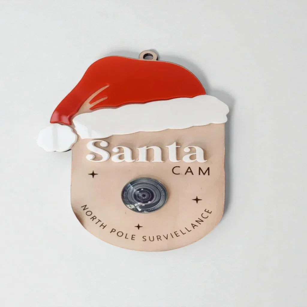 Santa Cam North Pole Surveillance Personalised Gift personalised gift custom laser engraving